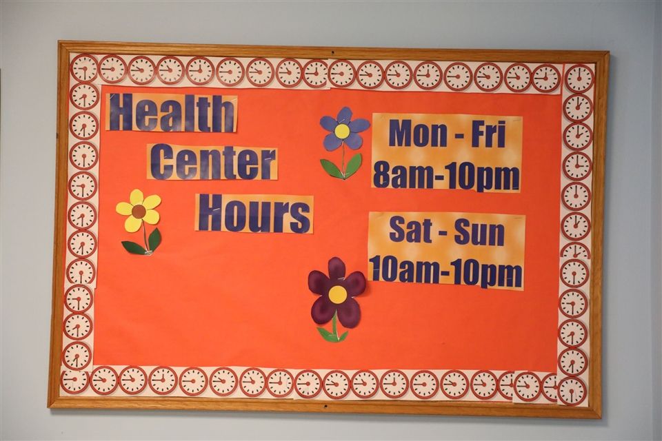 Health Center Hours