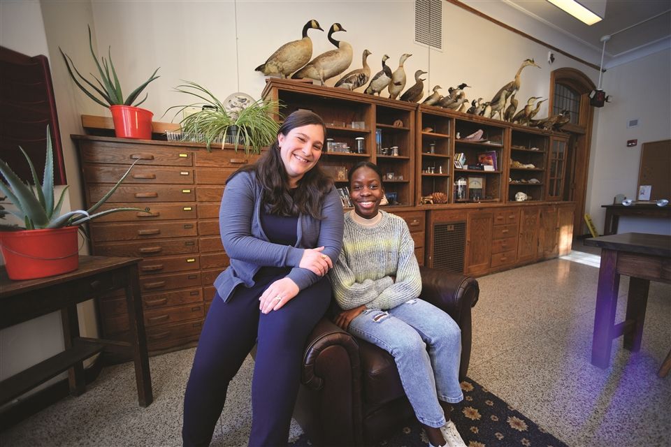 Hannah Bower ’10 and Daphine K. ’23 are making the most of their Emma connection through a mentoring relationship
